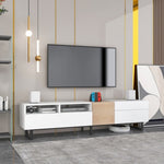 ZUN Modern TV Stand for 80'' TV Double Storage Space, Media Console Table, Entertainment Center 37715757