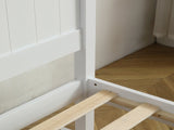 FCH Twin Pine Single-Layer Core Vertical Stripe Full-Board Curved Bed Head With The Same Bed Foot 98852423