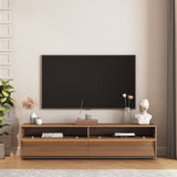 ZUN Floating TV Stand Wall Mounted with 16 Color LEDs,68" Modern TV Stand, Floating TV Cabinet W1321P238032