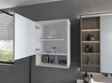 White Medicine Cabinet with One Door B062P252169