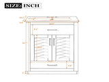24" Bathroom Vanity with Integrated Ceramic Sink, Bathroom Cabinet with 2 Doors, 1 Tip-out Drawer, N710P341037C
