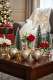 4PCS Set 4.7" Christmas Glass Ball Ornaments Holiday Tree Hanging Decorations Party Decor Supplies 88655594