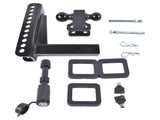 Adjustable Trailer Hitch Fits 2-inch Receiver 2" & 2-5/16" Ball w/Anti-Theft Pin 54863397