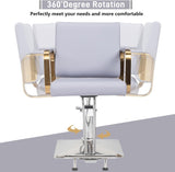 ZUN Salon Chair Styling Barber Chair, Beauty Salon Spa Equipment with Heavy Duty Hydraulic Pump, 35523575