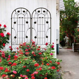 2 Pack Metal Garden Trellis 86.7" x 19.7" Rustproof Trellis for Climbing Plants Outdoor Flower W1586P243852