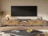 78" TV Stand for 85 75 65 Inch TV, TV Consoles for Living Room, Entertainment Center Wood TV Media N710P293272P