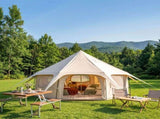 600D Oxford Bell Tent 14.8ft*9.2ft with Stove Jack for Glamping & Family Camping W3636P456662