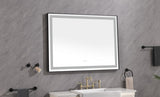 ZUN 48*36 LED Lighted Bathroom Wall Mounted Mirror with High Lumen+Anti-Fog Separately Control W928P178023