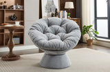 Oversized Swivel Accent Chair, 360 Swivel Barrel Chair, Papasan Chair for Living Room Bedroom W1752P172290