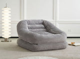 39.37'' Width Oversized Folding Lazy Sofa Bed Chair, Convertible Floor Lounge with Footrest, Plush W579P533277