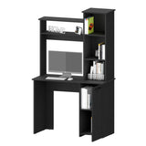 ZUN Black 3-Tier Storage Shelves Computer Desk B062P175111