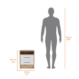 Philadelphia Nightstand, Two Drawers, Concealed Shelf B128P148786