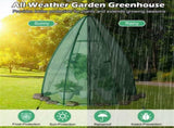 Hexagonal Mini Greenhouse with Zipper Door & Roll-Up Window, PE Cover Outdoor Plant House 10144158