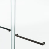 66*76" Frameless Double Sliding Shower Door, Double Shower Door, 3/8 SGCC Tempered Glass, 95335359