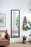 23" x 72" Full Length Mirror with Metal Beaded Frame, Rectangular Oversized Mirror for Living Room W2078135197