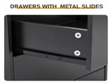 2 Drawers 1 Shelf 6-Shelf BedsideTable US Standard Power Supply 25835694