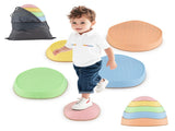Kids Non-Slip Stepping Stones, 5 Sizes Balance Stones with Storage Bag for Indoor Outdoor 98555590