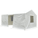 ZUN 12'x20' Gazebo Cover for Hardtop Gazebos, Outdoor Universal Winter Gazebo Cover with Sidewalls and W1859P227658