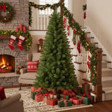 6FT Christmas Tree with 490 Tips Artificial Plant PVC Green Leaf Tree Sturdy 4-Leg Stand for Indoor 13185798
