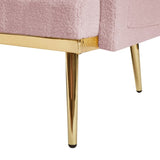 PINK TEDDY FABRIC 2 SEATER SOFA W588115440
