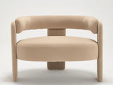 Accent Chair Living Room, Velvet Comfy Single Sofa Chair Mid-Century Modern Armchair Wooden Legs 15010744