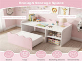 Kids Toy Storage Organizer with Movable Drawer & Anti-Tipping Kit for Playroom Nursery - Pink 70922205