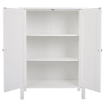 ZUN FCH Double Doors Bathroom Cabinet White 37641969