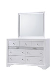 Traditional 7 Drawer Dresser in White made with Wood 808857710864