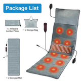 Full Body Electric Massage Mat with Heat Vibration Massage Cushion Back Massage Mattress Chair 11936524