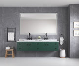 ZUN LED Bathroom Mirror 72"x 48 " with Front and Backlight, Large Dimmable Wall Mirrors with Anti-Fog, W928125316