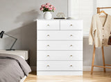 White particleboard with a textured melamine finish, 66*40*111cm, 42 drawer cabinet, matte gold 30910950