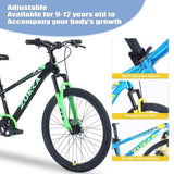 ZUN ZUKKA Mountain Bike,24 Inch MTB for Boys and Girls Age 9-12 Years,Multiple Colors W1019P145188