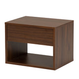 Wall mounted bedside table set of two - Walnut color W2181P160506