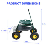 Garden trolley Rolling work chair with wheels, garden stool for planting, 360 degree swivel seat, W227P207221