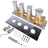 3-Function Silver Brass Shower Diverter Thermostatic Valve Shower Diverter Valve Constant 43244741