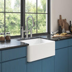 ZUN Inch White Farmhouse Sink Deep Apron Sink Undermount Farmhouse Kitchen Sink Single Farm Sink W928123617