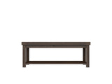 48 inch Coffee Table, No Assembly Required, Whiskey Finish B108P160191