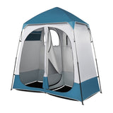 229*229*122cm Oxford Cloth Double Dressing Tent Blue/White 03192884