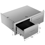 DOUBLE Drawer cabinets for outdoor kitchens or courtyards W3167P303260