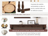63inch Long Wood Console Table with 3 Drawers and 1 Bottom Shelf for Entryway Hallway Easy Assembly W1202114034