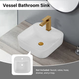 Bothwa Home Square Counter Top Wash Basin CUPC Certified B2724P262844