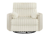 Bocaton Wide Wale Corduroy Upholstery Manual Recliner, White T2574P245446