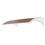HT-100 x 80 Household Application Door & Window Rain Cover Eaves Brown Board & 28466374