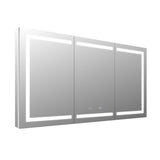Smart LED Medicine Cabinet with Built-in High-Power Outlet , 66*36inch , Stepless Dimming & Anti-Fog W637P252345
