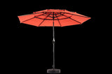 14.8 Ft Double Sided Outdoor Umbrella Rectangular Large with Crank W640P234556