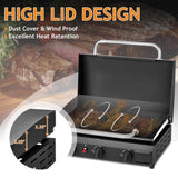 3-Burner Flat Top Gas Griddle Cooking Station with Ceramic Coated Cast Iron Pan, 30,000 BTU Propane 90923579