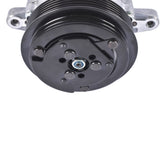 A/C Compressor with 6-Groove Pulley Fits for Sanden SD7 Style Serpentine Belt HC5005BK HRC55824-BK 17606676