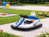 White 6V Electric Ride-On Bumper Car for Kids, 360&deg Spinning & Bumping Fun, Ideal for Toddlers 41020228