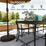 Brown Heavy Duty Outdoor Umbrella Stand Base with Stand 74817963