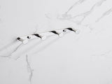 Towel Hook Bright Polishing 304 Stainless Steel Towel Robe Coat Rack Rows of Four Hooks Silver 64355933